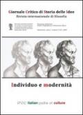 Giornale critico della storia delle idee (2009). 1.Individuo e modernità