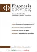 Phronesis. Semestrale di filosofia, consulenza e pratiche filosofiche vol. 21-22