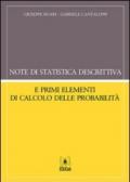 Note di statistica descrittiva e primi elementi di calcolo delle probabilità