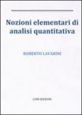 Nozioni elementari di analisi quantitativa