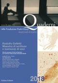 Quaderni della Fondazione Paolo Grassi. Materiali di teatro (2018). Vol. 8: Rodolfo Celletti. Maestro di scrittura e (censore) di voci.