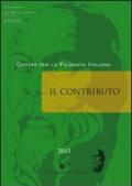 Il contributo (2013) vol. 1-2