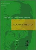 Il contributo (2013) vol. 1-2