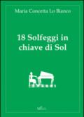 18 solfeggi in chiave di Sol