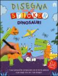 Dinosauri. Disegna con gli sticker
