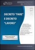 Decreto fare e decreto lavoro