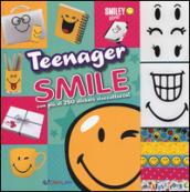 Teenager smile. Smiley world. Con adesivi