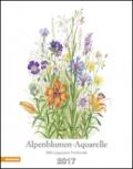 Alpenblumen aquarelle calendario 2017