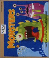 Monsters. Book and concentration game. Con gadget