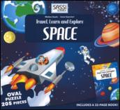 Space. Travel, learn and explore. Libro puzzle. Ediz. illustrata