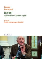 Lezioni dai corsi del 1987 e 1988