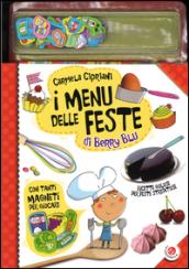 I menu delle feste di Berry Blu. Con magneti