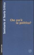 Che cos'è la politica?