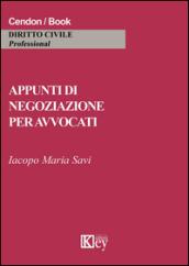 Appunti di negoziazione per avvocato