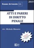 Atti e pareri di diritto penale