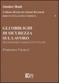 Gli obblighi di sicurezza sul lavoro. Destinatari e soggetti tutelari