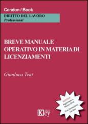 Breve manuale operativo in materia di licenziamenti