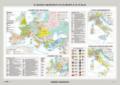 Carta murale storica. L'Alto Medioevo in Europa e il Basso Medioevo in Europa e Italia