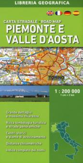 PIEMONTE E VALLE D'AOSTA CARTA STRADALE 2018