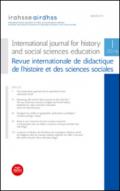 International journal for history and social sciences education-Revue internationale de didactique de l'histoire et des sciences sociales (2016). 1.