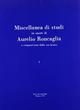 Miscellanea di studi in onore di Aurelio Roncaglia