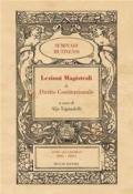 Lezioni Magistrali di Diritto Costituzionale I: Volume I (Lectiones Magistrales Vol. 1)