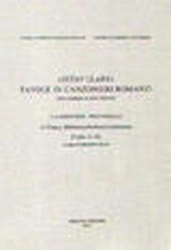 Intavulare. Tavole di canzonieri romanzi. Canzonieri provenzali. 12. Paris, Bibliothèque Nationale de France f (fr. 12472)