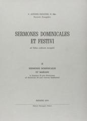 Sermones dominicales et festivi. 2: Sermones dominicales et mariani