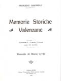 Memorie storiche valenzane (rist. anast. Casale Monferrato, 1923)