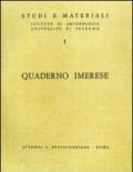 Quaderno Imerese. 1.