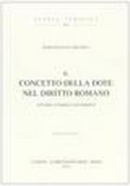 Il concetto della dote nel diritto romano (rist. anast. 1889)