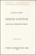Rerum scriptor. Saggi sulla storiografia romana (1962)