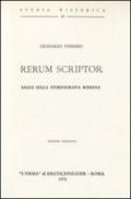 Rerum scriptor. Saggi sulla storiografia romana (1962)