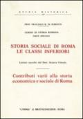 Storia sociale di Roma: le classi inferiori