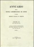 Annuario della Scuola archeologica di Atene e delle Missioni italiane in Oriente. 56.