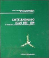 Castelraimondo. Scavi (1988-1990)