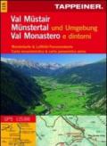 Cartina Val Monastero e dintorni. Carta escursionistica & carta panoramica aerea. Ediz. multilingue