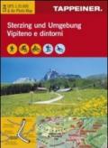 Cartina Vipiteno e dintorni. Carta escursionistica & carta panoramica aerea. Ediz. multilingue