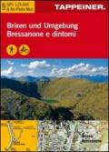 Bressanone e dintorni. Carta topografica 1:25.000. Ediz. italiana e tedesca