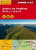 Brunico e dintorni. Carta topografica 1:25.000. Ediz. italiana e tedesca