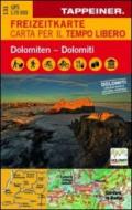 Carta e guida per il tempo libero Dolomiti. Carta topografica 1:70.000. Con guida. Ediz. tedesca