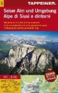 Alpe di Siusi e dintorni. Carta escursionistica & panoramica aerea 1:25.000. Ediz. italiana, inglese e tedesca