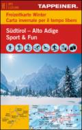 Sudtirol sport & fun-freizeitkarte winte. Topografische Südtirolkarte 1:125.000