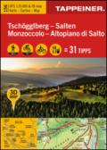 Tschoggelberg. Salten-Monzoccolo. Altopiano di Salto. Cartina topografica 1:25000. Con panoramiche 3D. Ediz. bilingue. 125.