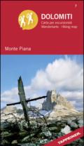 Monte Piana. Dolomiti. Carta per escursionisti. Ediz. italiana e tedesca