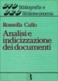 Analisi e indicizzazione dei documenti. L'accesso per soggetto all'informazione