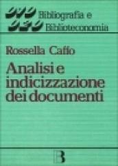 Analisi e indicizzazione dei documenti. L'accesso per soggetto all'informazione