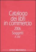 Catalogo dei libri in commercio 2006. Soggetti