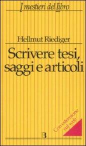 Scrivere tesi, saggi e articoli