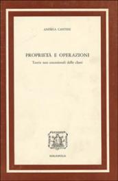 Proprietà e operazioni. Teorie non estensionali delle classi